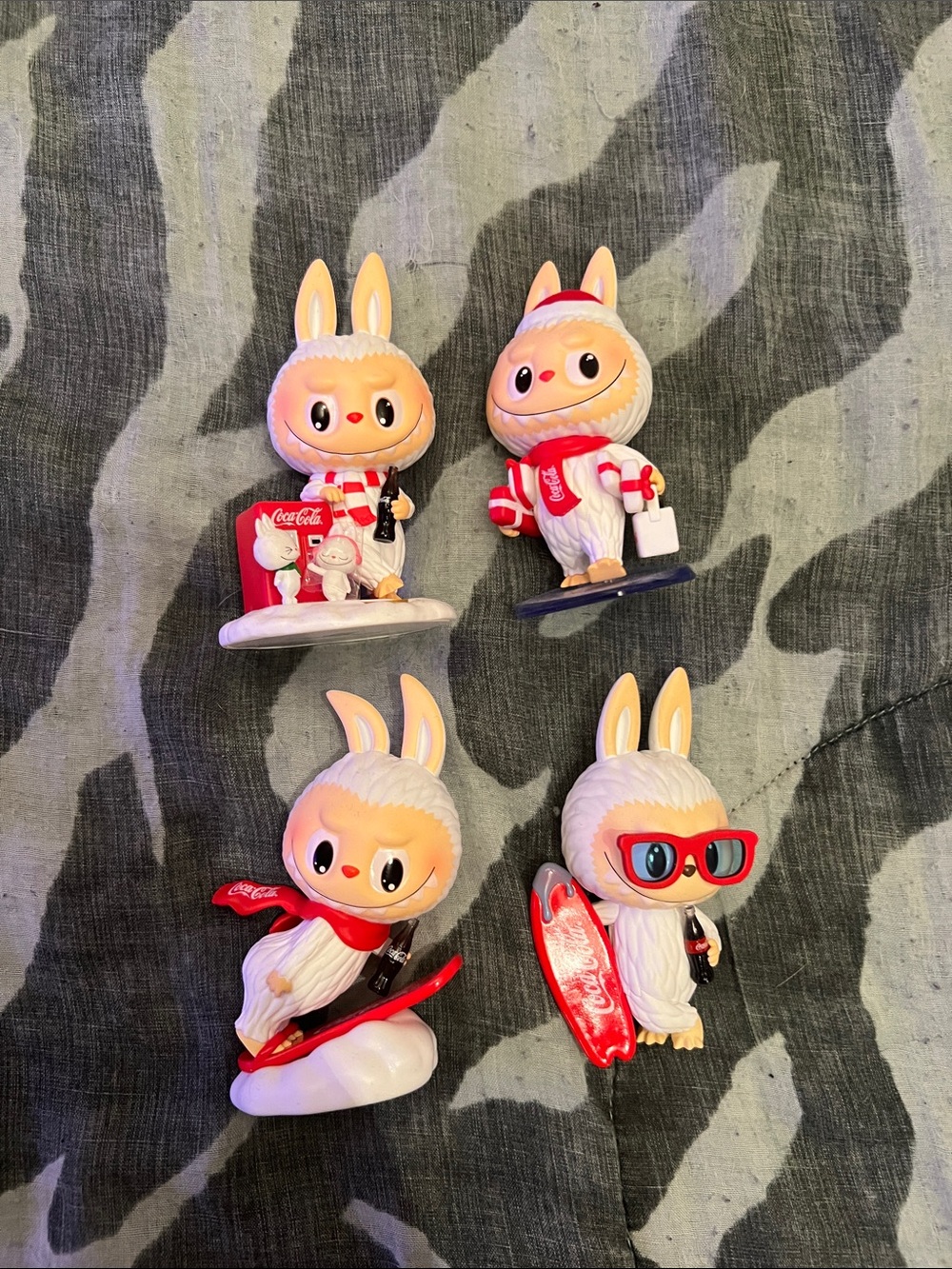 The Monsters Labubu Coca-Cola Vinyl Figures Lot of 4